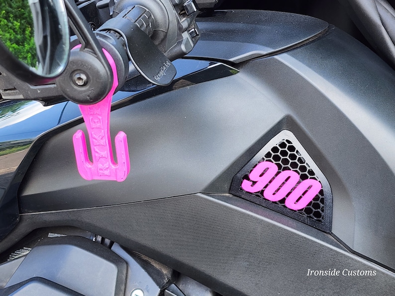 Magenta tall double hook