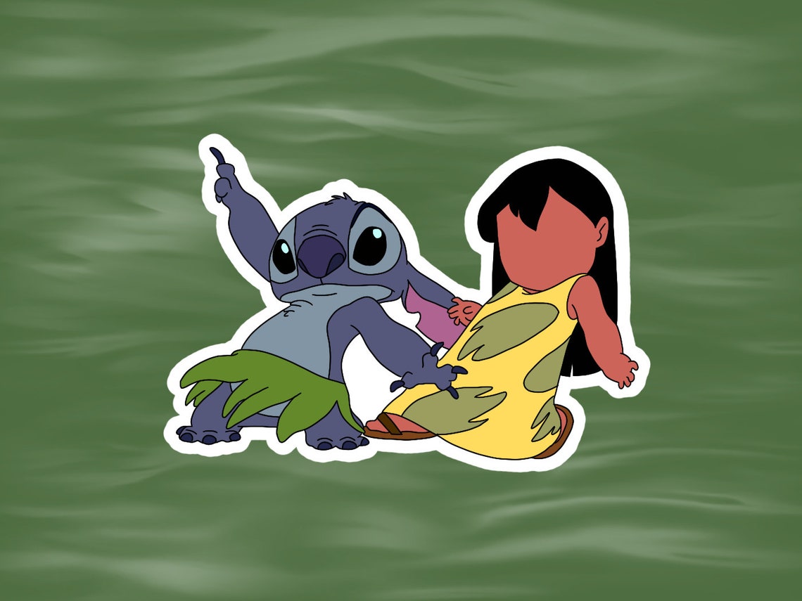 Lilo and Stitch Hula Dance Sticker Etsy