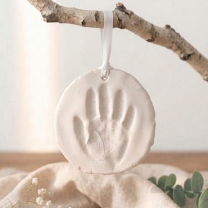 Baby Handprint Clay Kit | Keepsake Ornament, Shower Gift