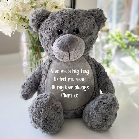 Personalised Record a voice Teddy Bear Colour Options Voice Message Bear Personalised Soft Toy Voice Keepsake Newborn Baby Gift Etsy