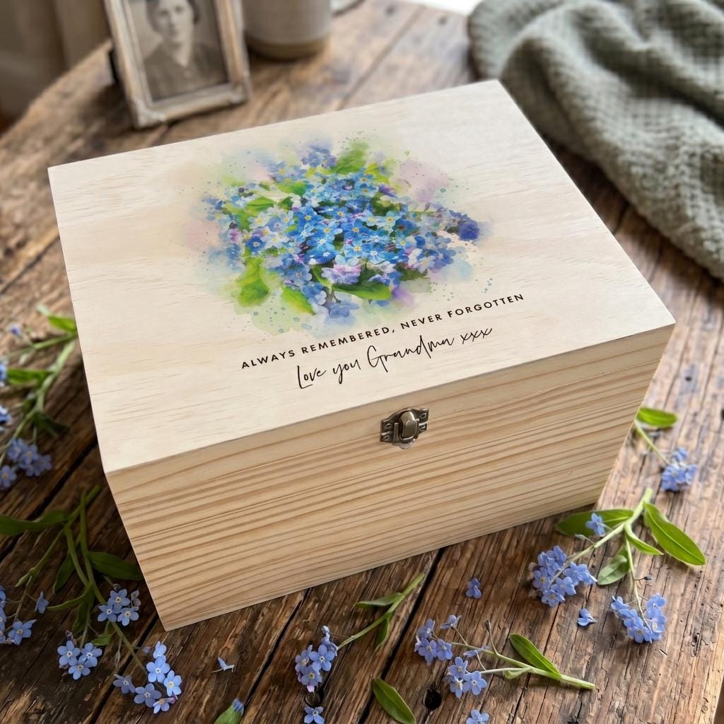 Blue Memory Box - Etsy