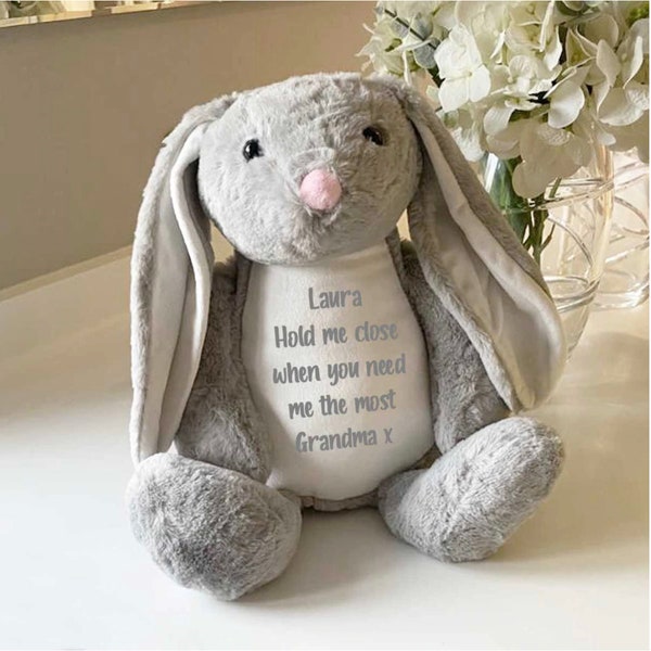 Personalised Ashes Keepsake Memory Bunny Rabbit Memorial Gift | Cremation Urn for Human or Pet Ashes