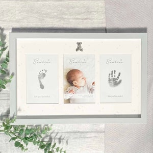Hand & Foot Print White Frame + Ink Pad