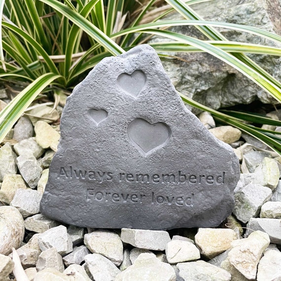 Forever Loved Garden Memorial Stone | Remembrance Gift - Etsy display picture 3