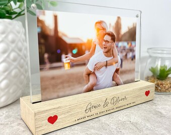 Cornice Portafoto In Legno Con Dedica – Ricordo Per Persone Care Scomparse – Ideale Per Anniversario O Memorial - 2