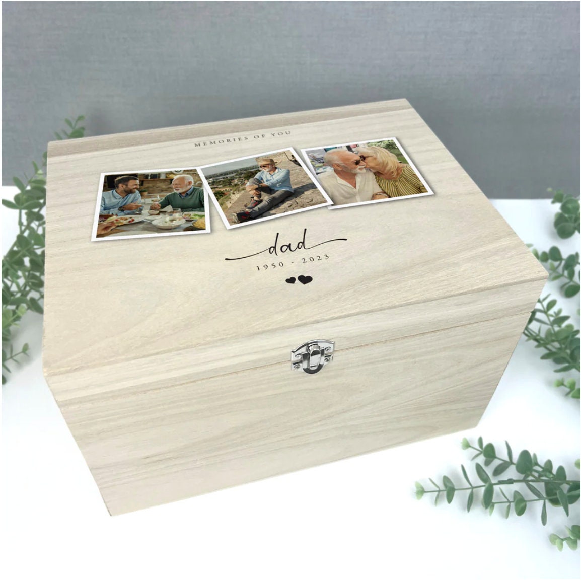 Modern Wedding Keepsake Box, Home Organization