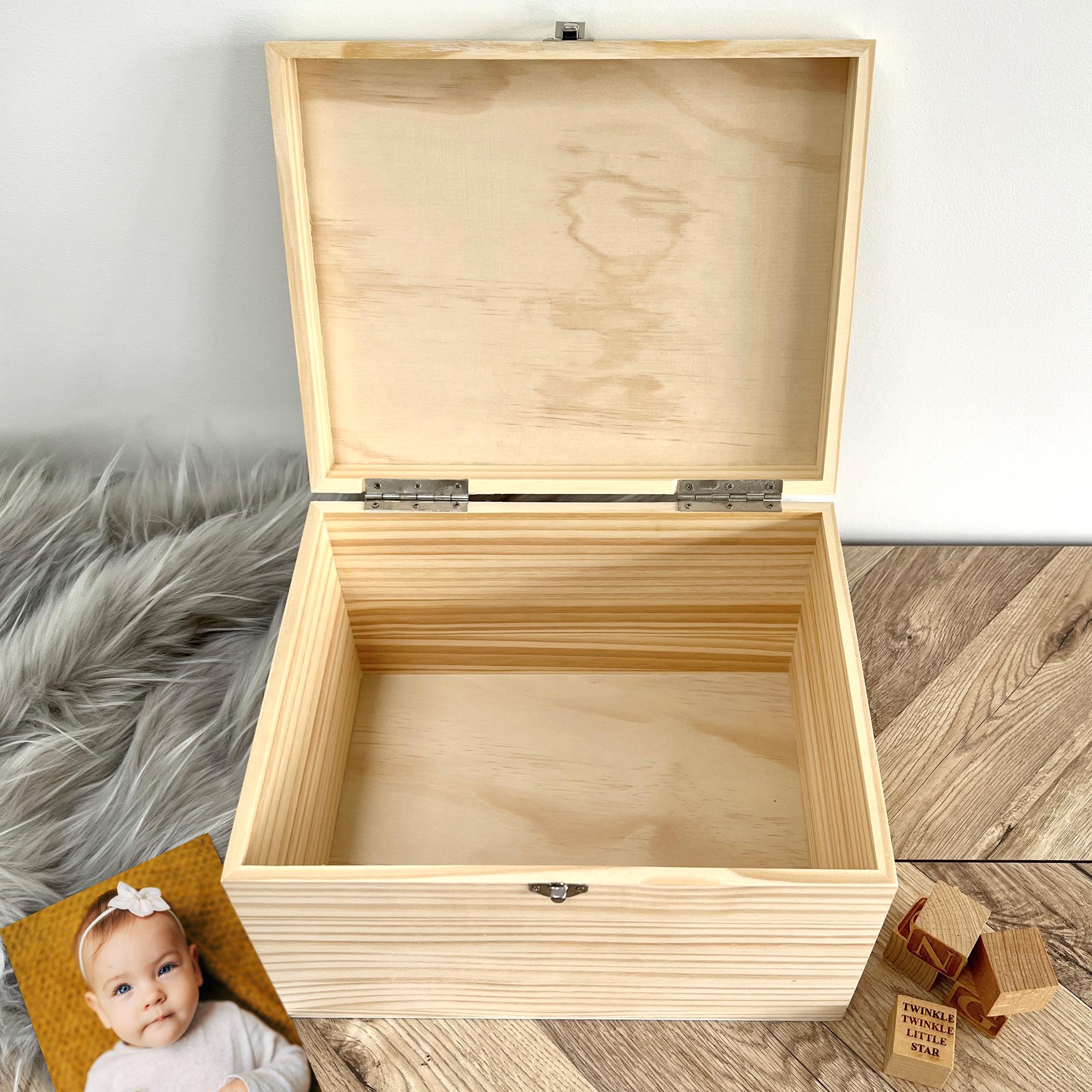 Personalised Twinkle Twinkle Keepsake Box | Newborn Baby Gift, Pine ...