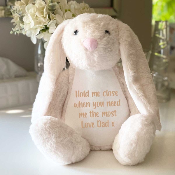 Personalised Ashes Keepsake Memory Bunny Rabbit Memorial Gift | Cremation Urn for Human or Pet Ashes