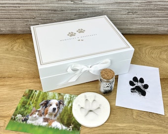 Pet Keepsake Kit | Paw Print, Fur, & Memory Box