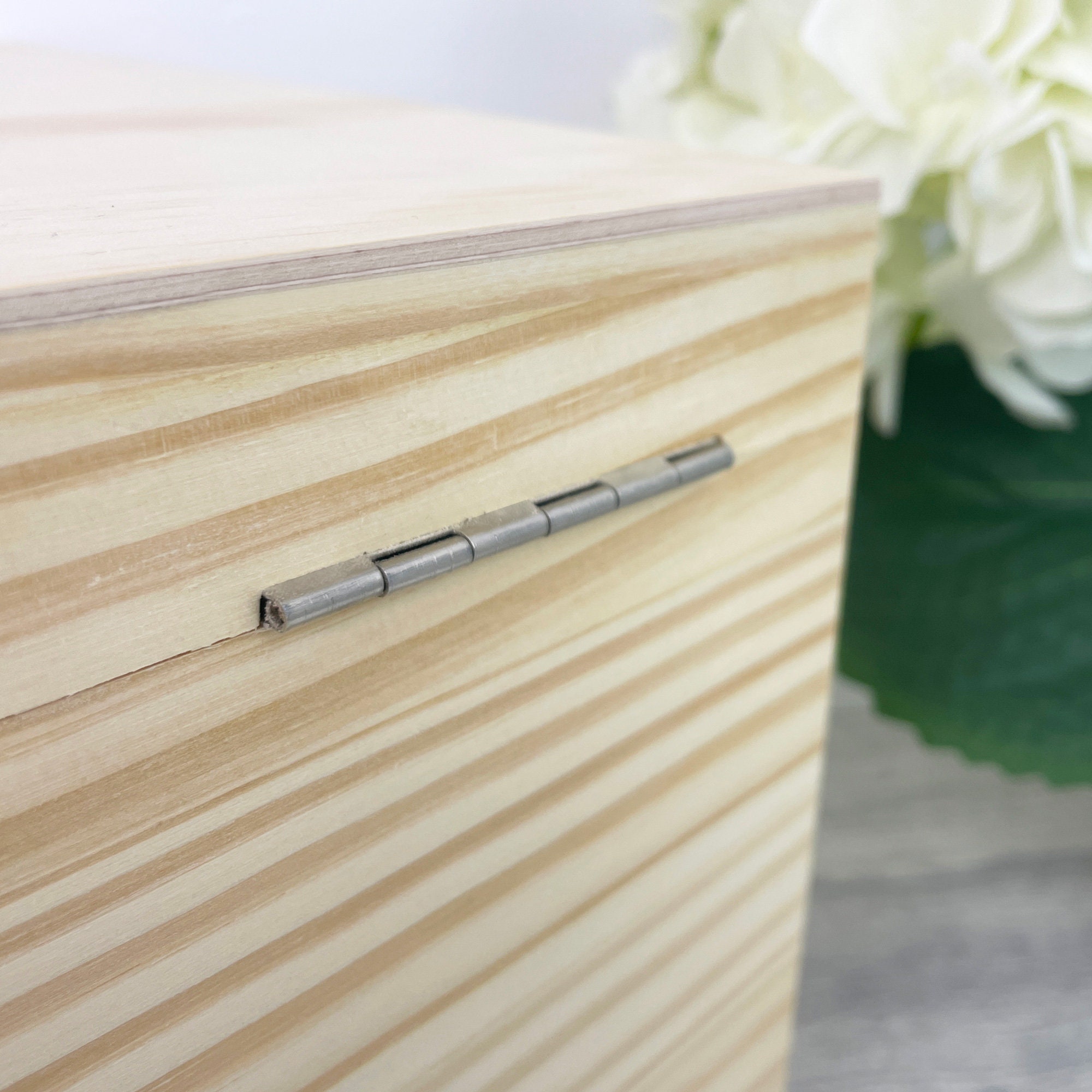 Personalised Floral Design Wedding Memory Box | Wooden Keepsake Chest ...