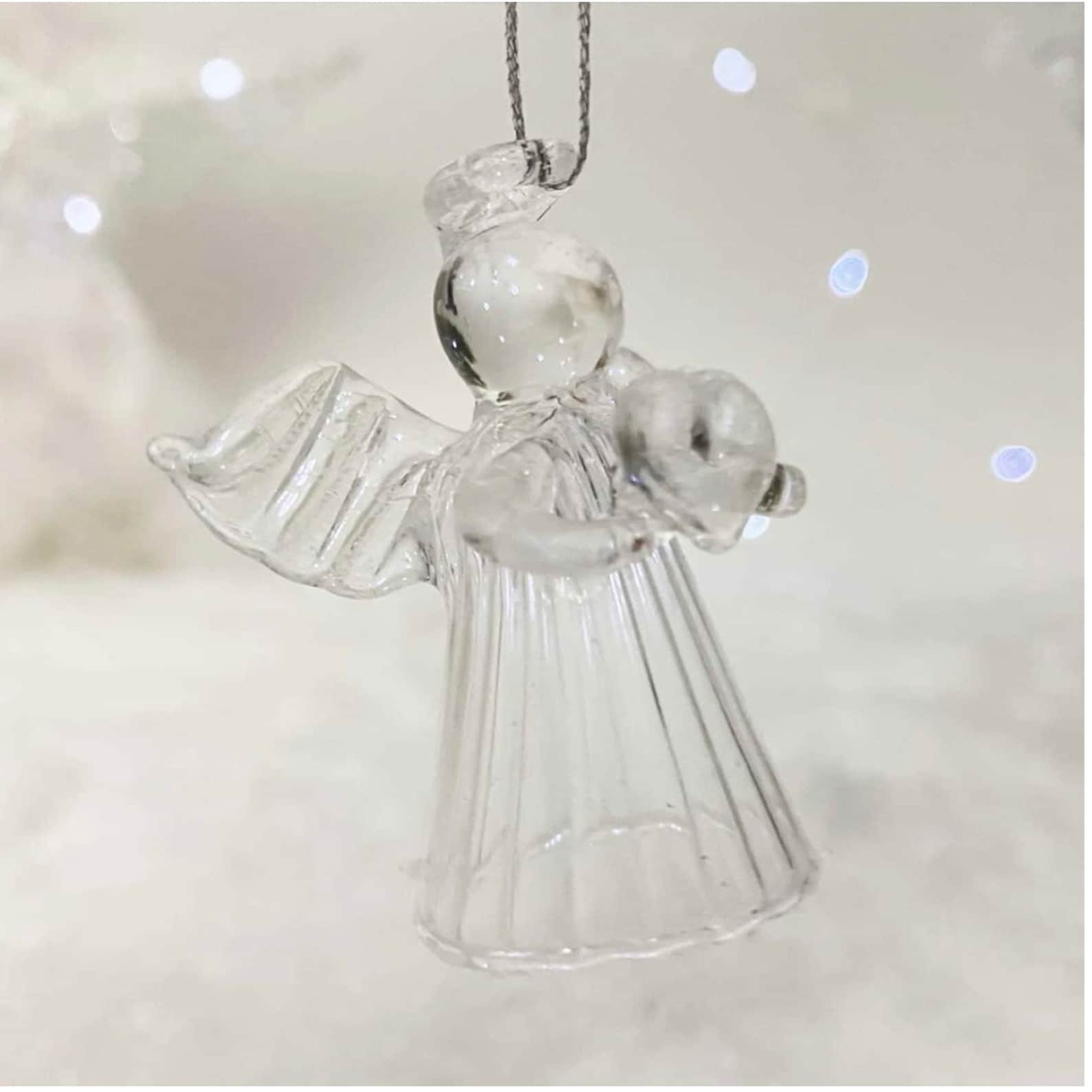 Glass Angel Hanging Ornament