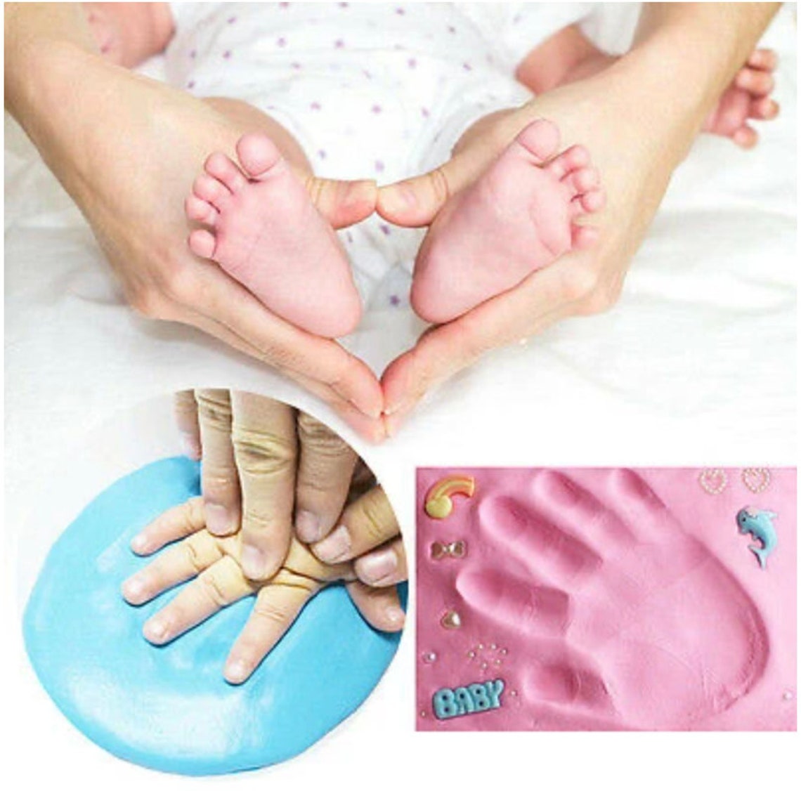 Clay Baby Hand & Foot Impression Moulding Kit Etsy