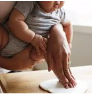 Kit Impronte Mani E Piedi Bambino - Argilla Morbida Per Calchi - Ricordo Neonato - 4 Pezzi - Foto 6