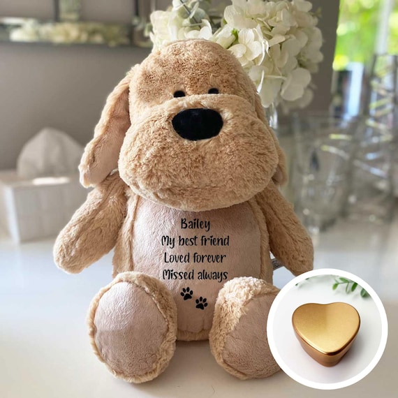 Personalised Memorial Dog Plush | Pet Ashes Keepsake Urn