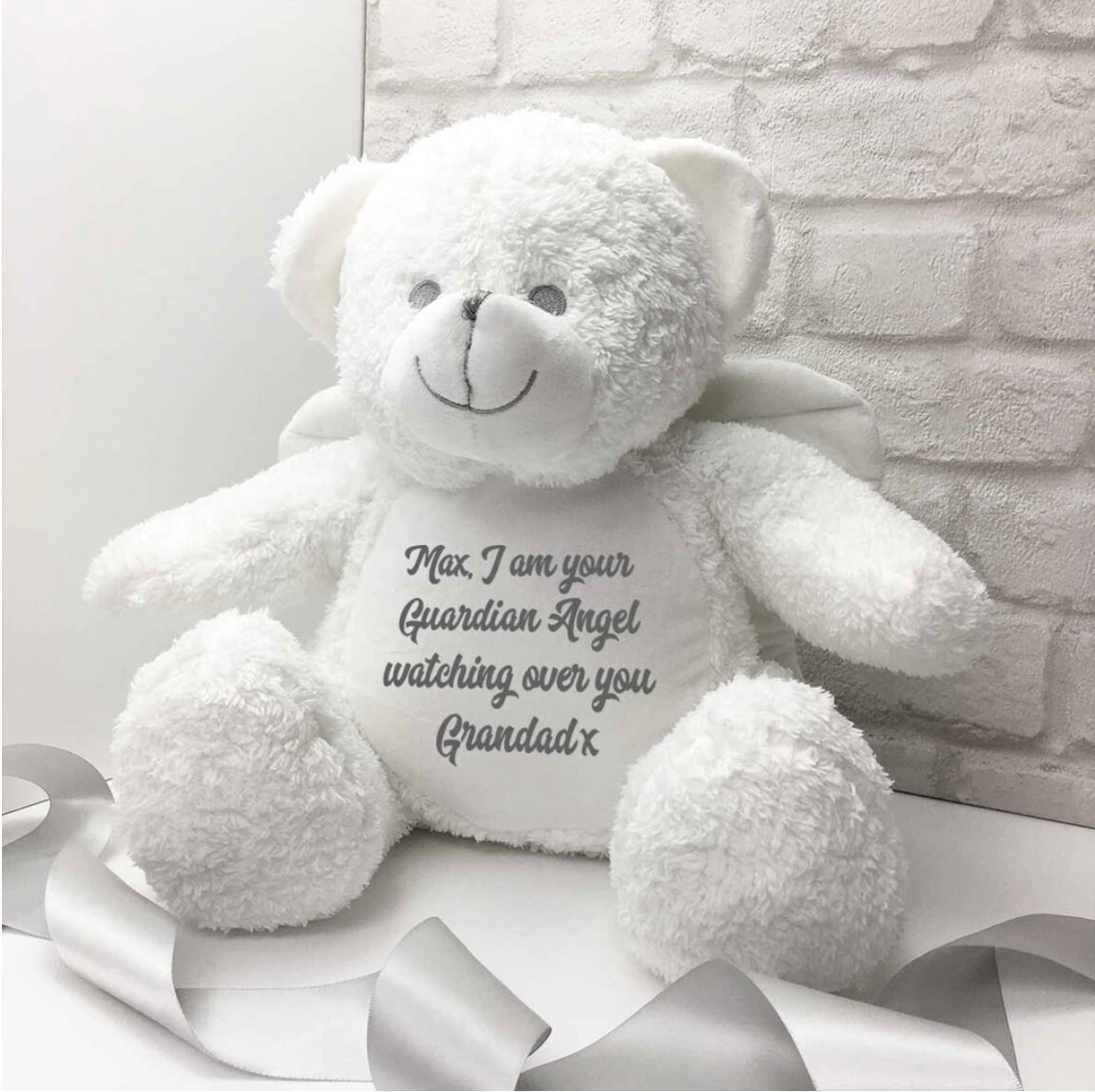 Personalised Angel Wings Record a voice Keepsake Bear Voice Message Keepsake Personalised Bear Own Message Bear Voice Keepsake Gift Etsy