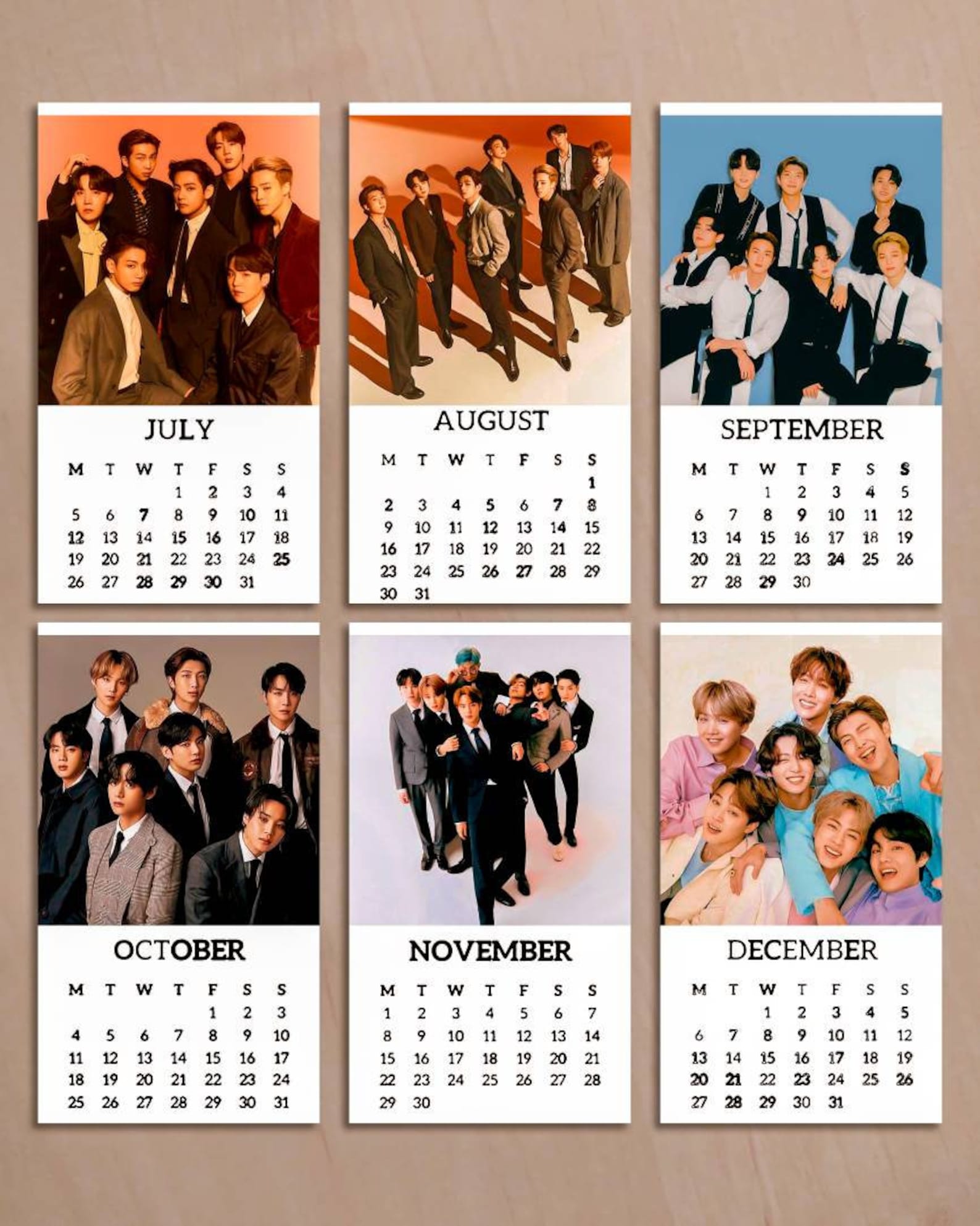 Calendarios de BTS imprimibles: ¡Organiza tu año con tus idols favoritos! Calendarios de BTS imprimibles: ¡Organiza tu año con tus idols favoritos!