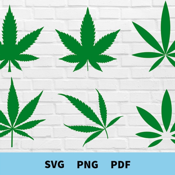 Weed Svg Bundle, Weed Svg, Marijuana Svg, Pot Leaf Svg, Weed Cut File for Cricut, Silhouette, Commercial Use SVG, Weed Clipart