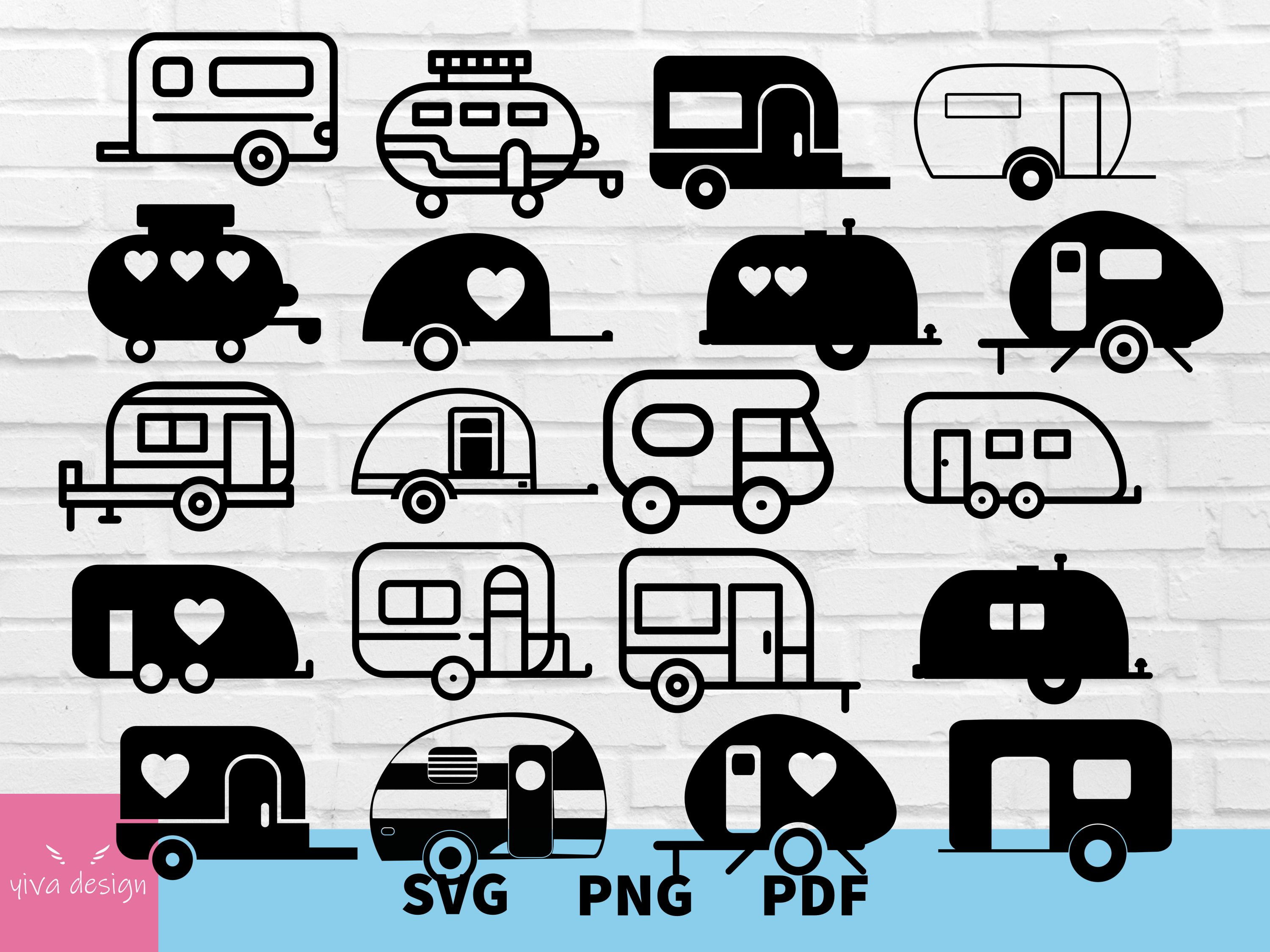 Camper SVG Bundle Camper Svg Trailer Svg Summer Svg - Etsy