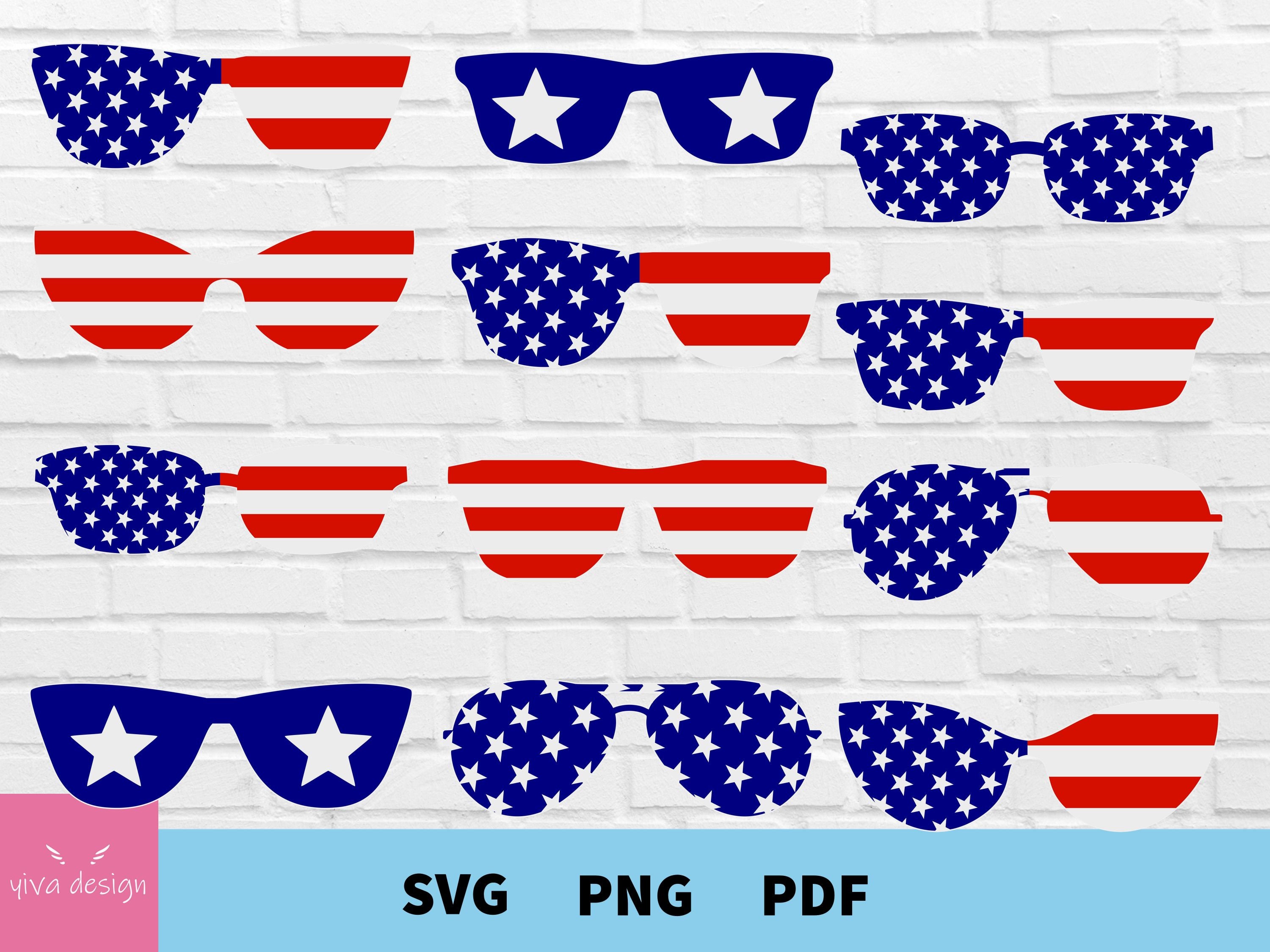 4th of July Svg Sunglasses Svg Patriotic Svg Patriotic - Etsy