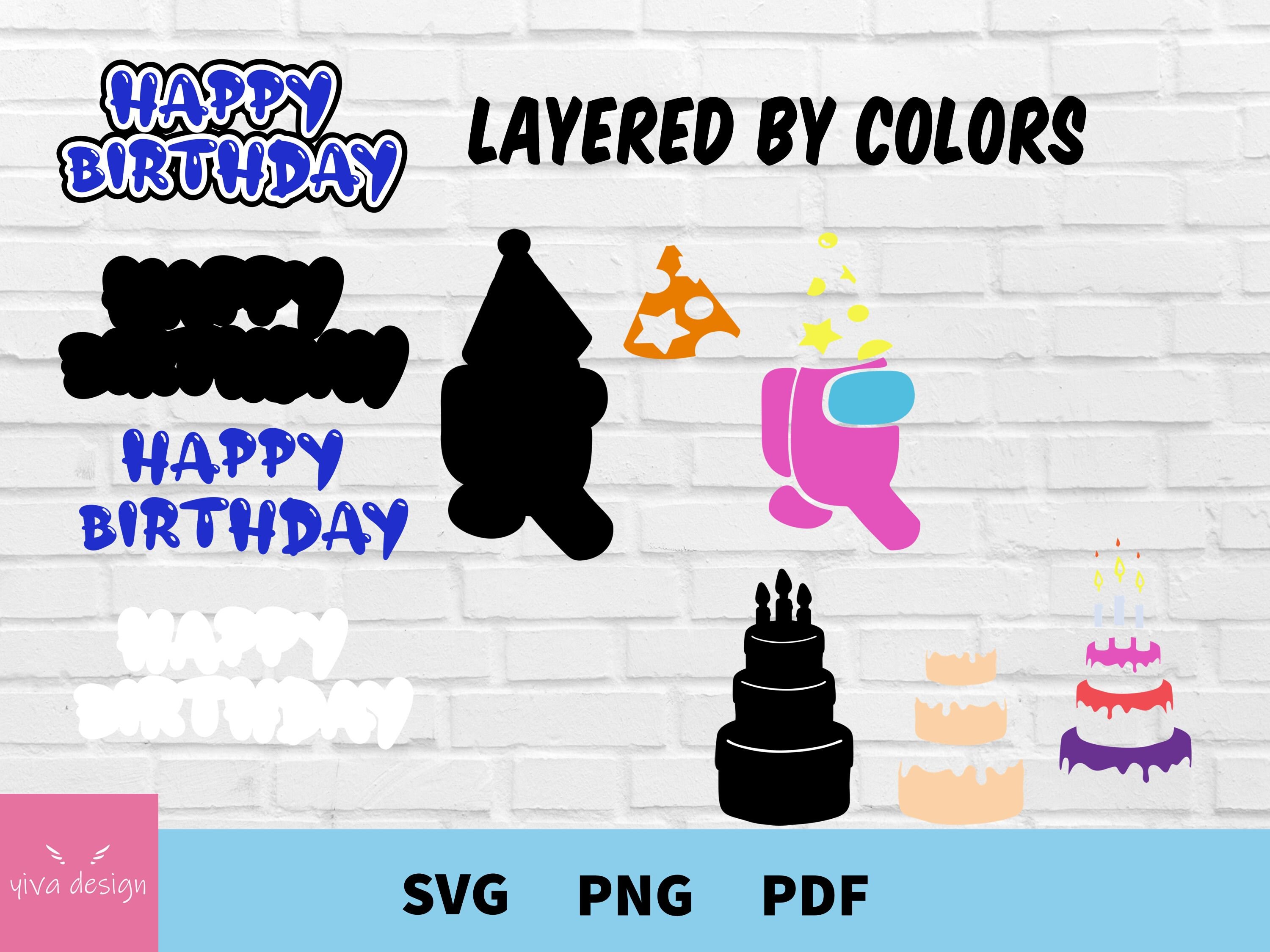 Download Among Us Happy Birthday Bundle Svg Happy Birthday Bundle ...