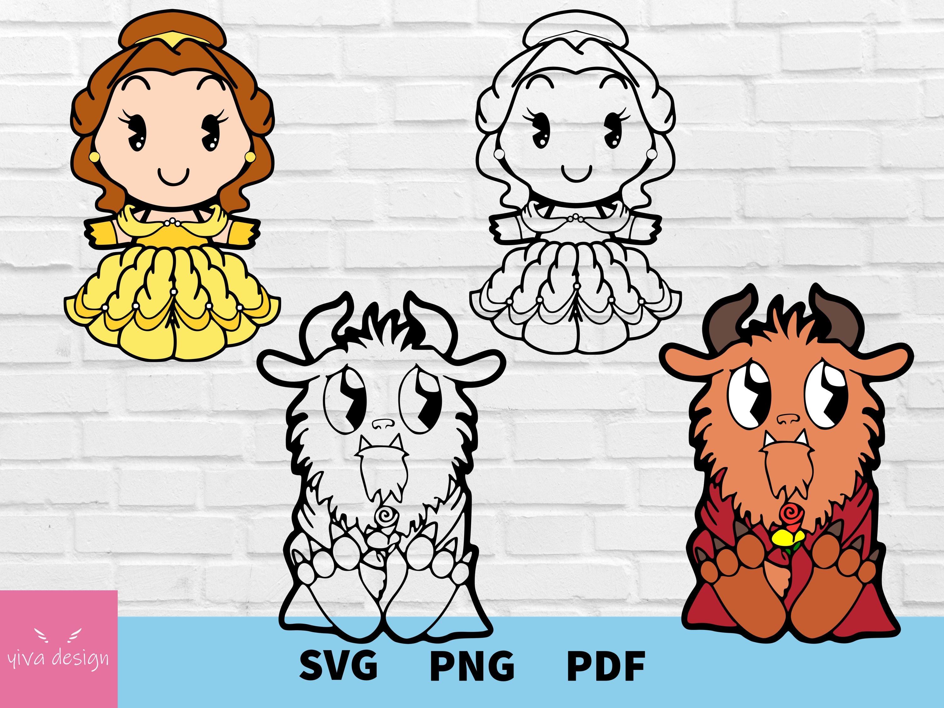 Beauty and the Beast Svg Beauty and the Beast Bundle Svg | Etsy