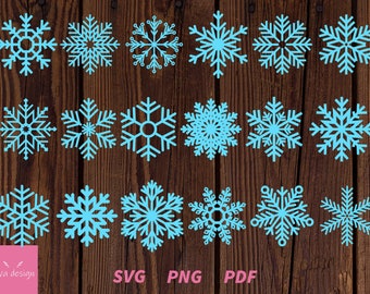 Snowflake Svg, Snowflake Svg Bundle, Snowflake Clipart, Snowflake Cut Files for Cricut and Silhoutte, Snowflake Digital Download