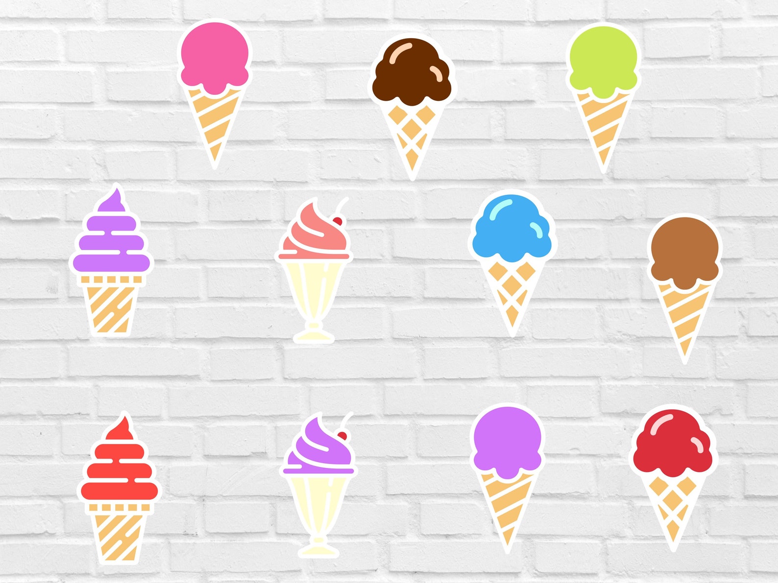 37 Ice Cream Svg Bundle Ice Cream Svg Icecream Svg Popsicle - Etsy
