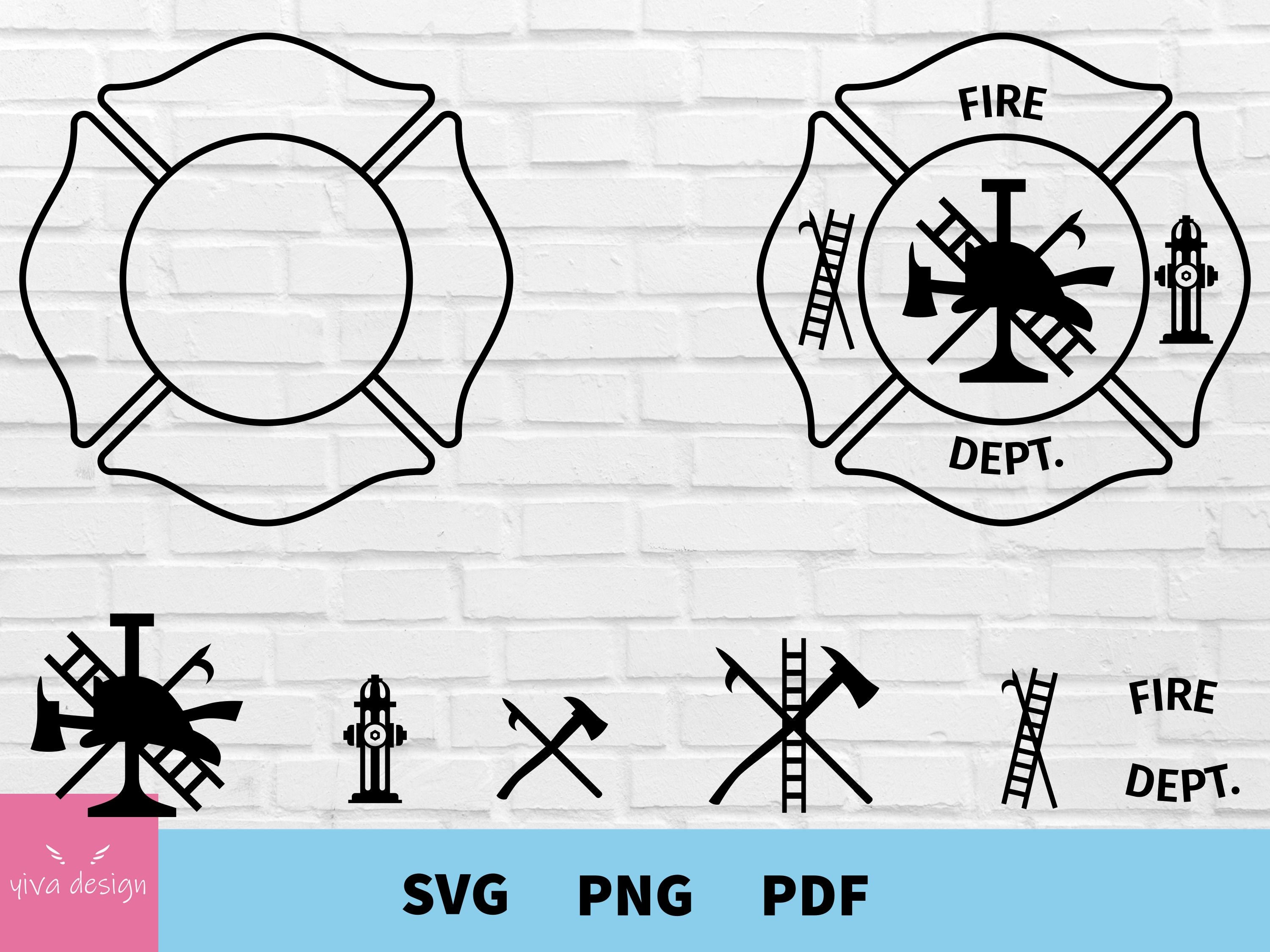 Fire Dept svg Firefighter svg Maltese Cross svg fireman -  Portugal