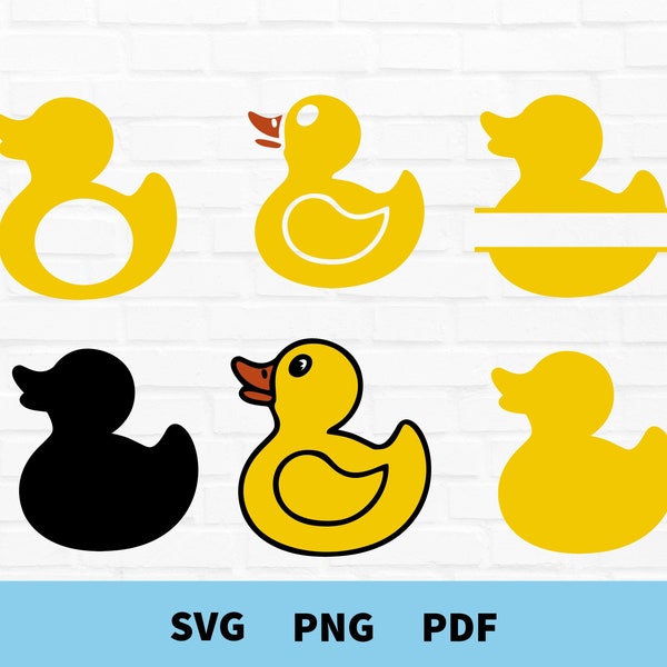 Baby SVG, Rubber Ducky Svg, Baby Shower Svg, Split Name Frame, Digital Download, Cut Files, Cricut, Silhouette, SVG, Png, Pdf