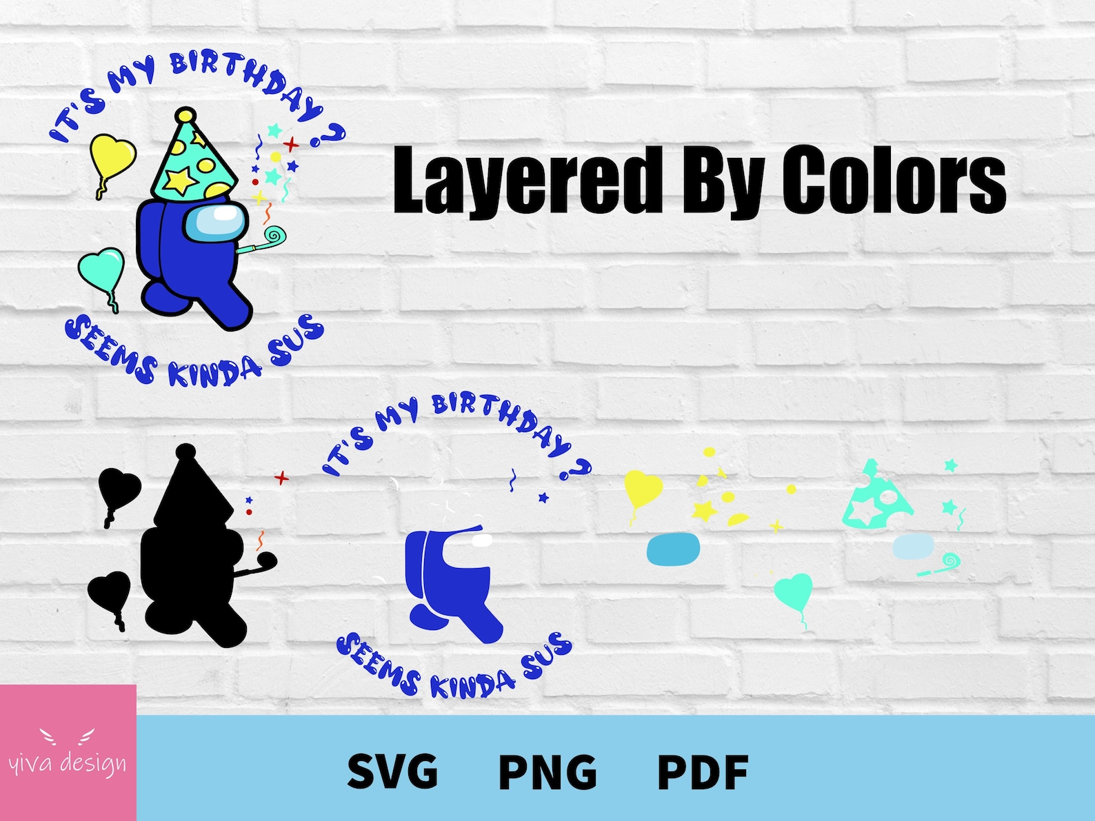 Download Among Us Birthday Svg Among Us Character Svg Among Us Cute ...