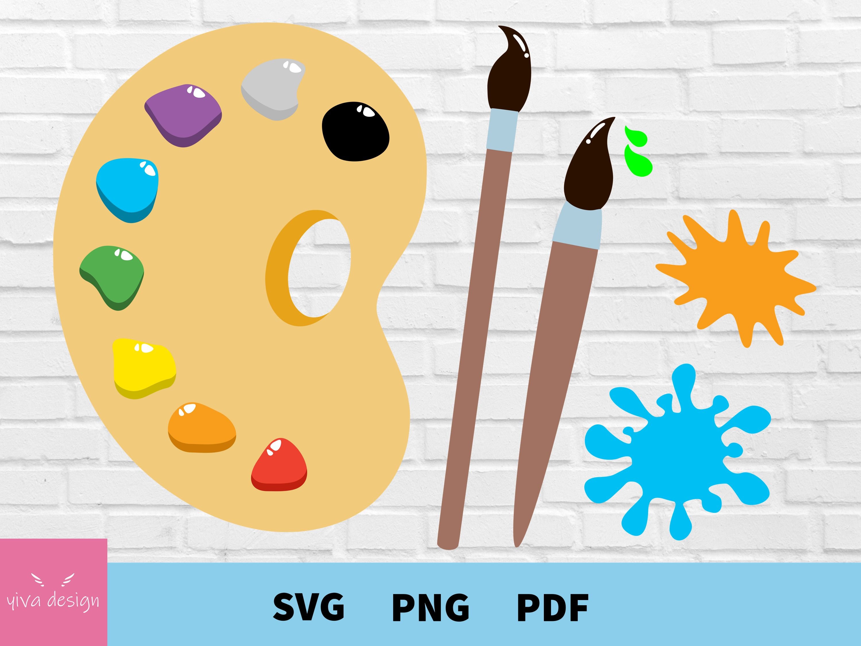 Paint Palette SVG File Print Art SVG and Print Art at