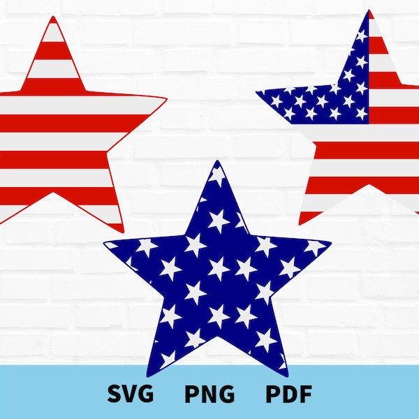 4th of July Svg, Star Svg, Stars Svg, Patriotic Svg, American Star Svg, American Flag Svg, Patriot Svg, Stars Svg Bundle, Instant Download