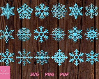 Snowflake Svg, Snowflake Svg Bundle, Snowflake Clipart, Snowflake Cut Files for Cricut and Silhoutte, Snowflake Digital Download