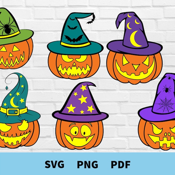 Pumpkin Svg Bundle, Fall Pumpkin Svg, Halloween Pumpkin Svg, Jack o Lantern Halloween Pumpkin Face Svg Bundle, Pumpkin Clipart