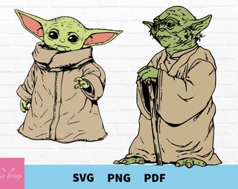 Yoda Svg File Etsy