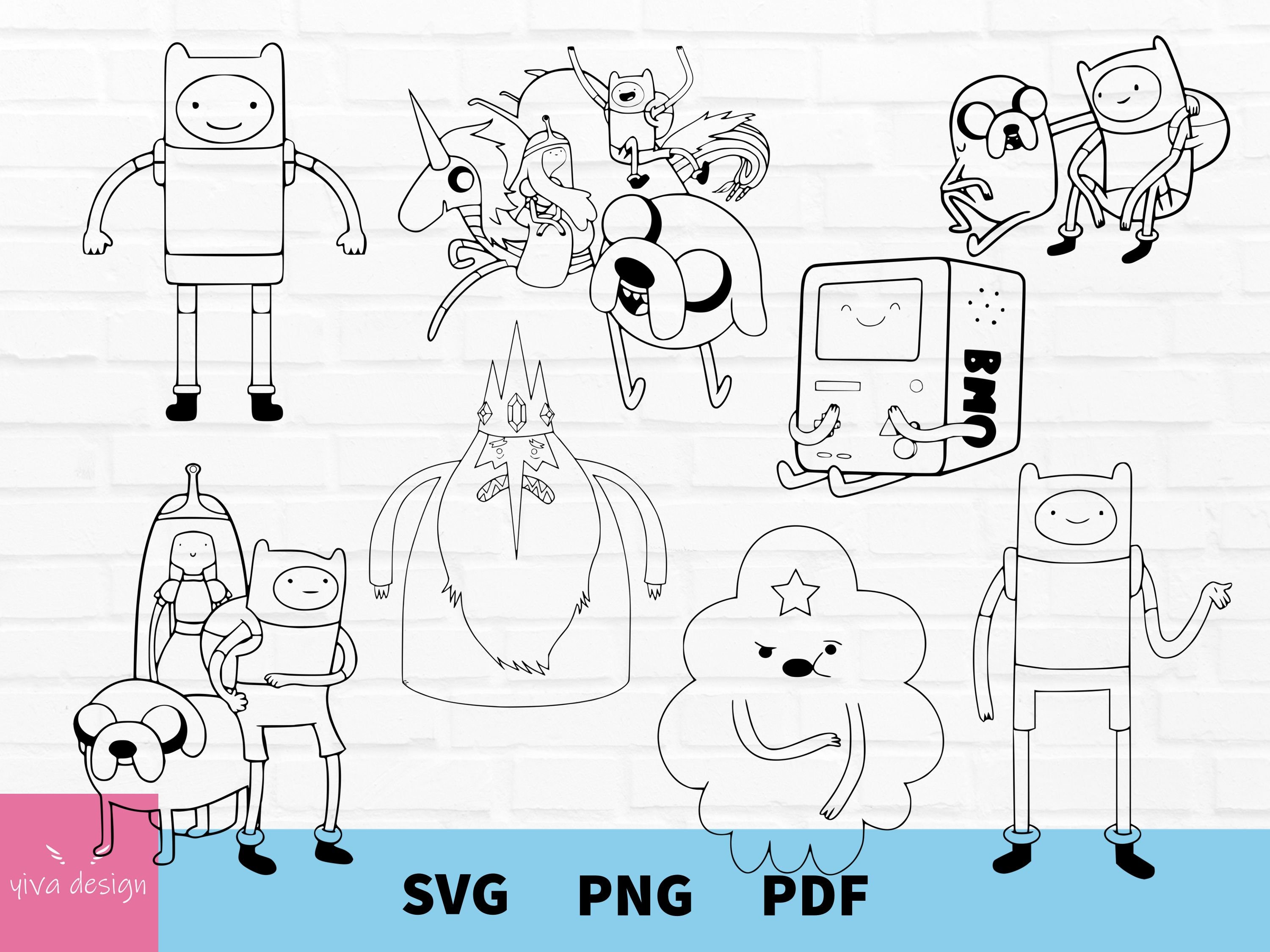 Adventure Time Svg Adbenture Time Clipart Adventure Times | Etsy