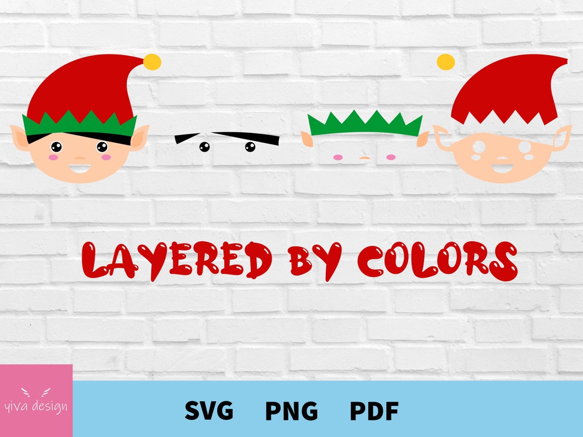 Elf Svg Bundle Christmas Elf Face Cut File Elf Head Svg Elf - Etsy