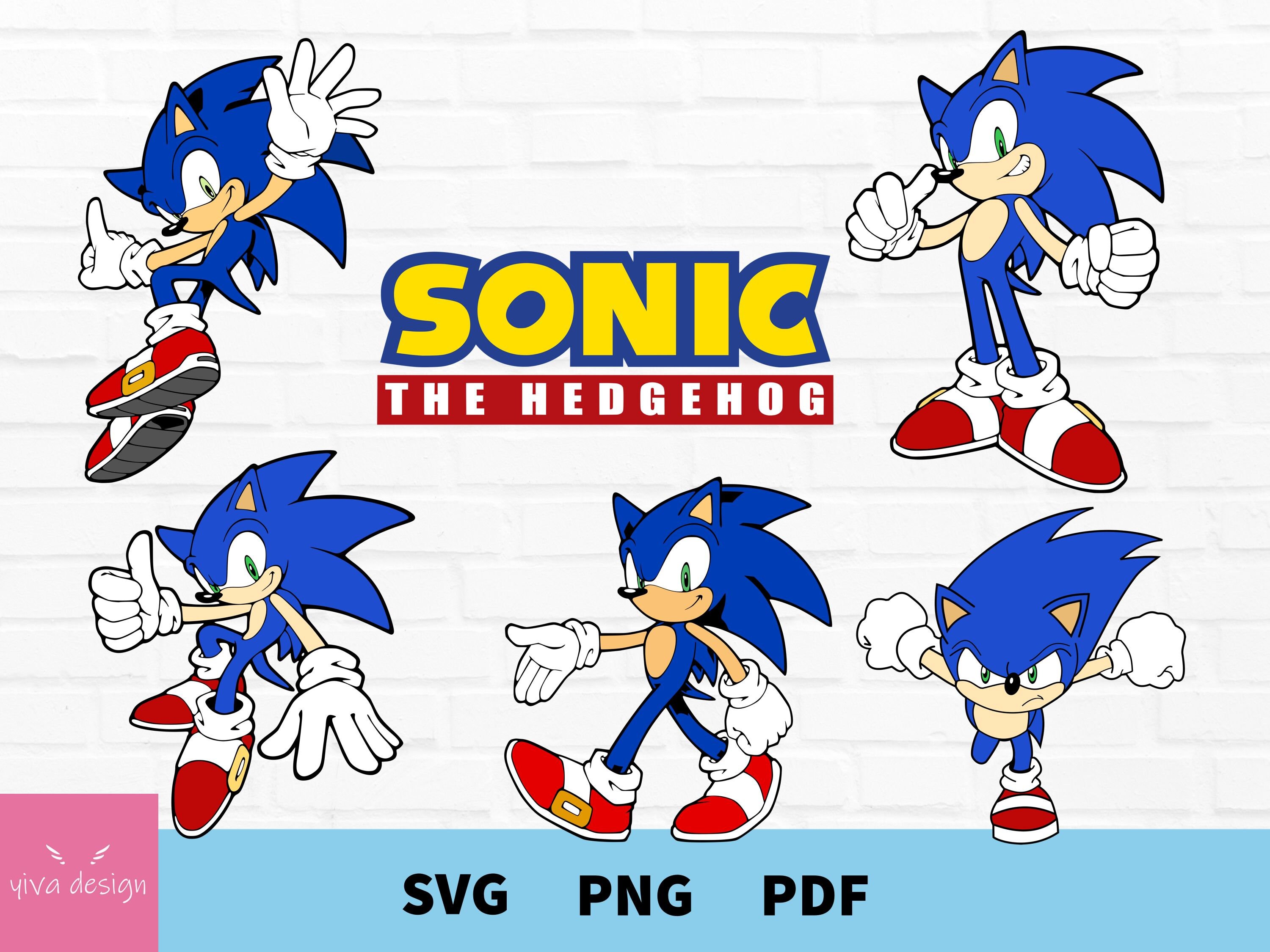 Sonic the Hedgehog Svg, Sonic Svg, The Hedgehog Svg, Sonic Clipart, S…