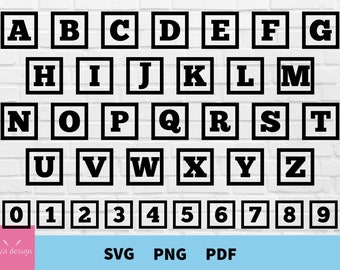 Alphabet Blocks Svg, Letter Blocks Svg, Numbers Blocks Svg, - Inspire Uplift