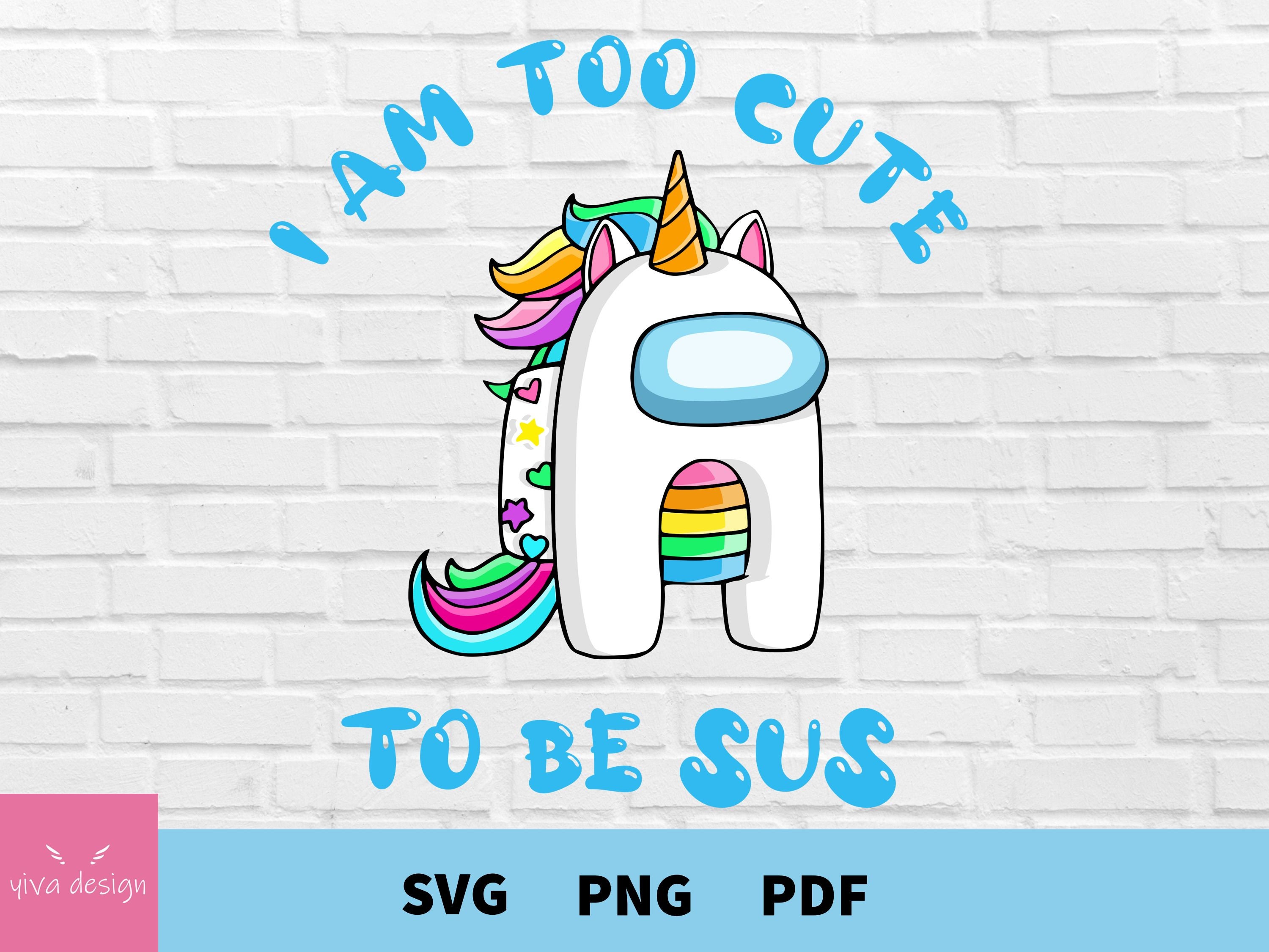 unicorns are among us svg among us svg gamer gift svg among etsy