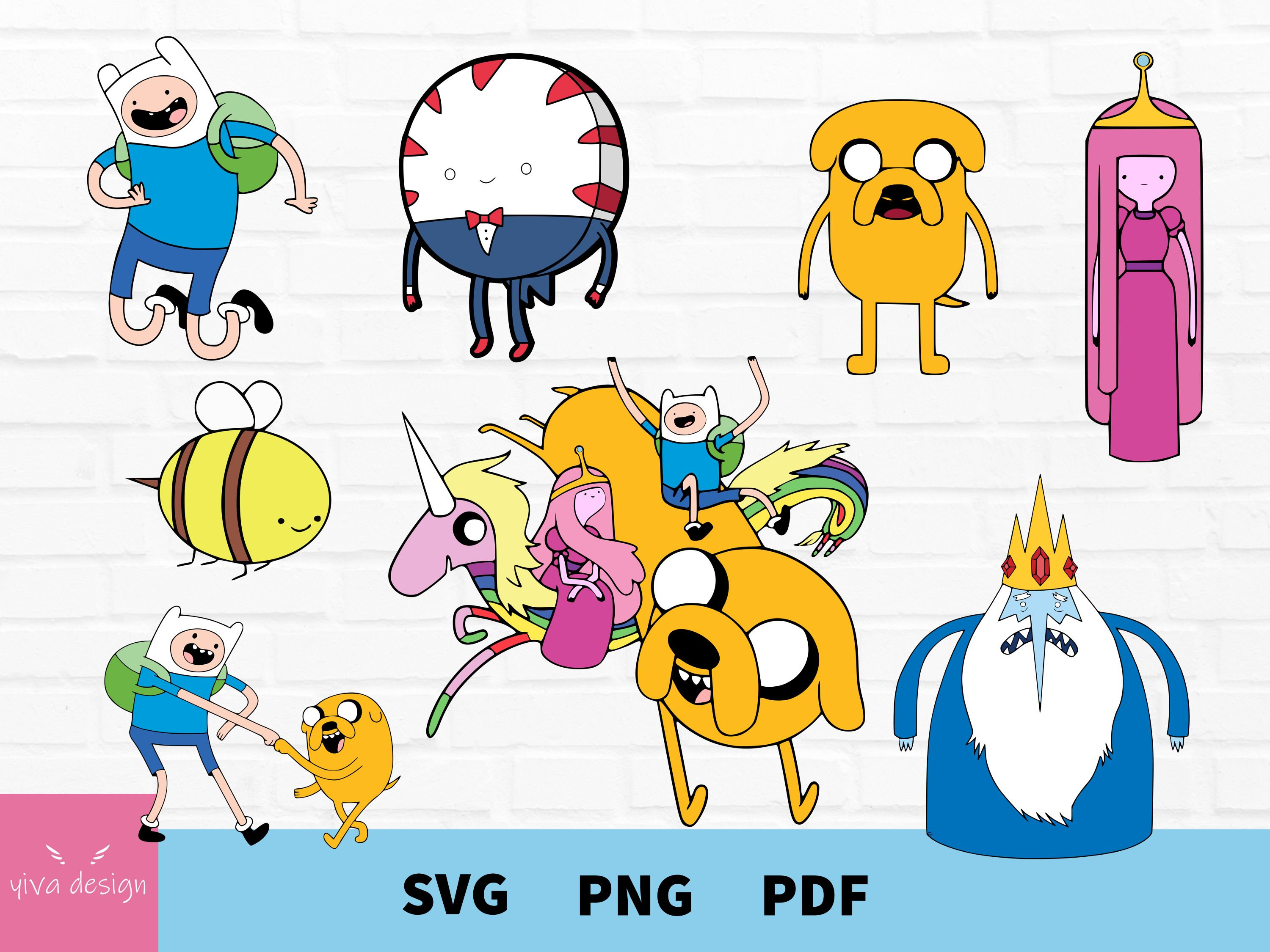 Adventure Time Svg Adbenture Time Clipart Adventure Times | Etsy