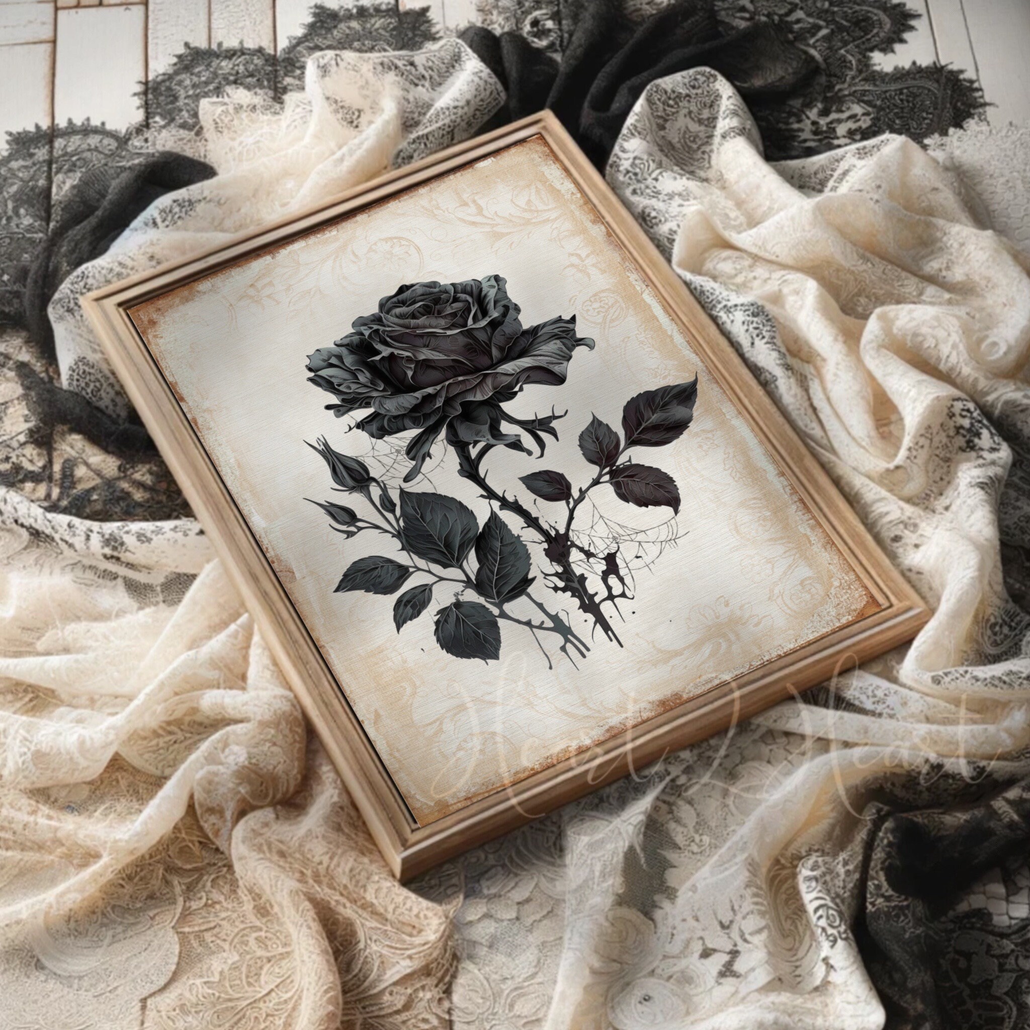 Blazgear Wall Gothic Rose Gothic Black Roses Posters For Sale