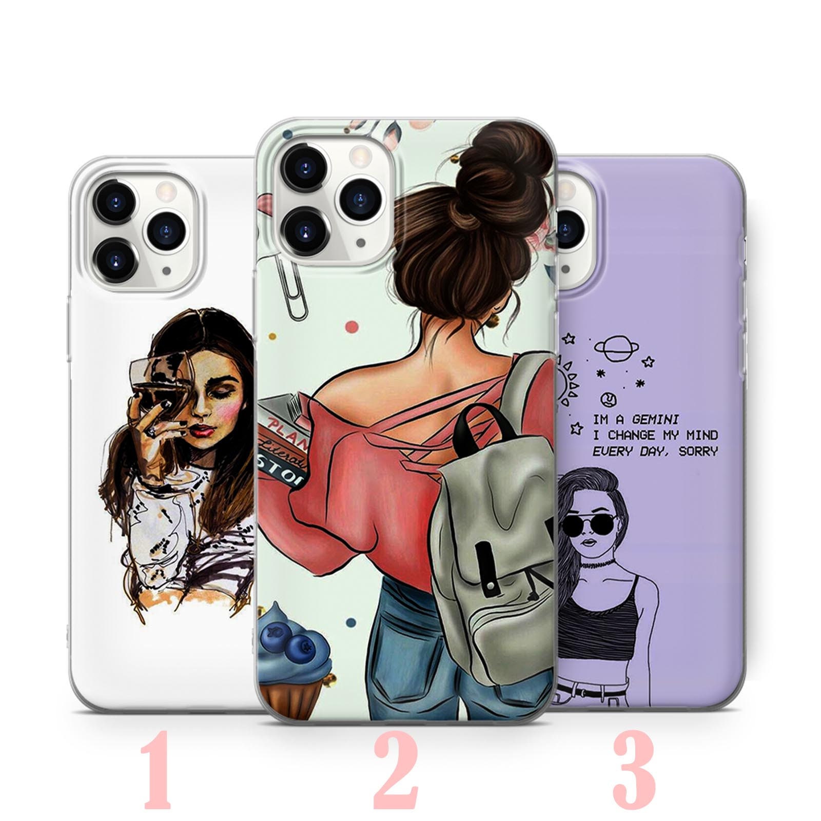 Girly Phone Case for Iphone 11 Pro 6 7 8 X XS XR SE 12 Etsy UK