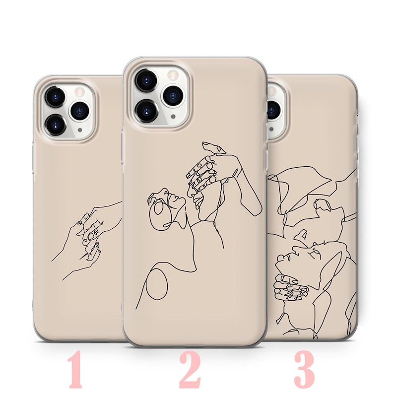 Minimalist Line Art Phone Case for Iphone 13 11 Pro 6 7 8 X - Etsy UK