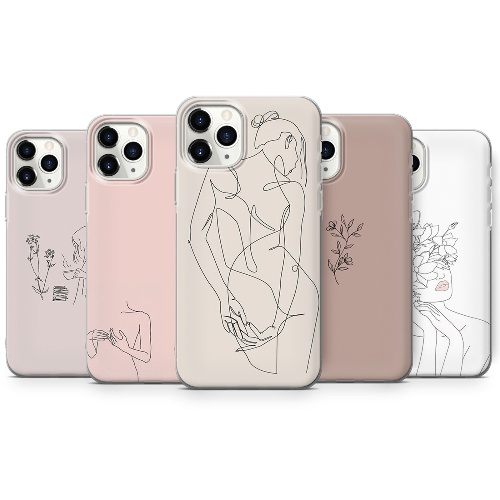 Line Art, Phone Case For iPhone 11 Pro 6 7 8 X XS XR SE 12, Samsung N…