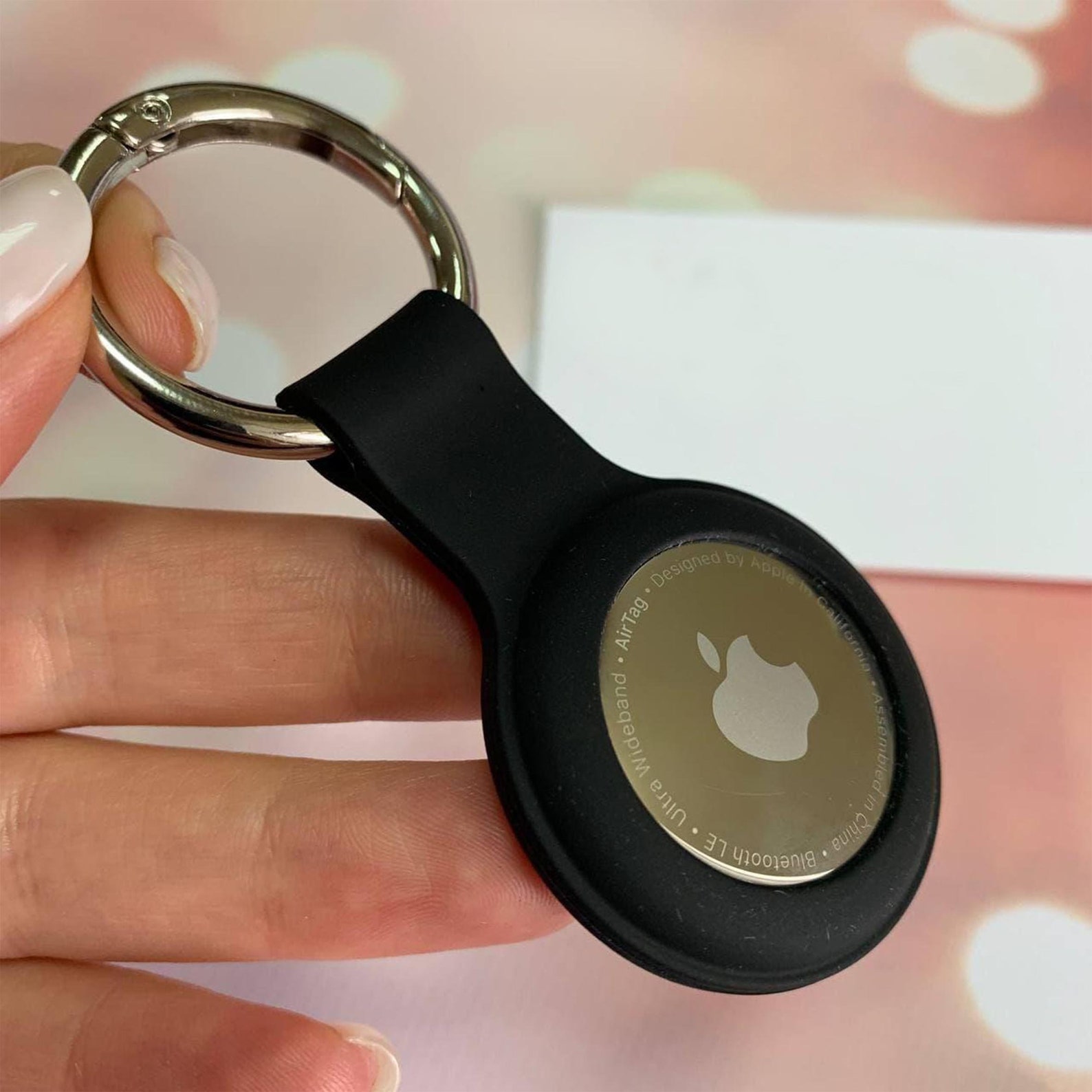 AirTag Apple Case Black Silicone AirTag Airtag For Apple Etsy