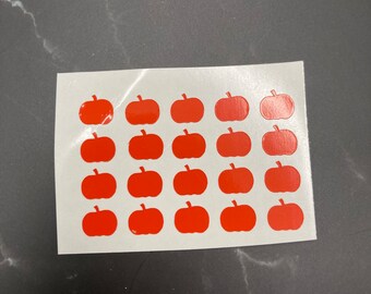 Pumpkin Nail Art Stickers: Fall Vinyl Decals
