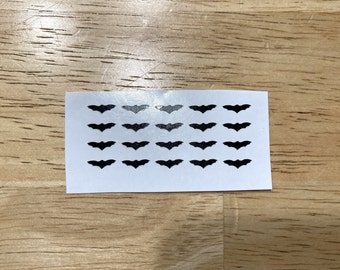 Bat Nail Decals: Halloween Vinyl Nail Art Stickers