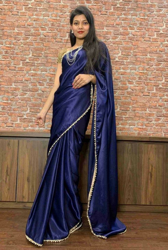 ready made pleated saree