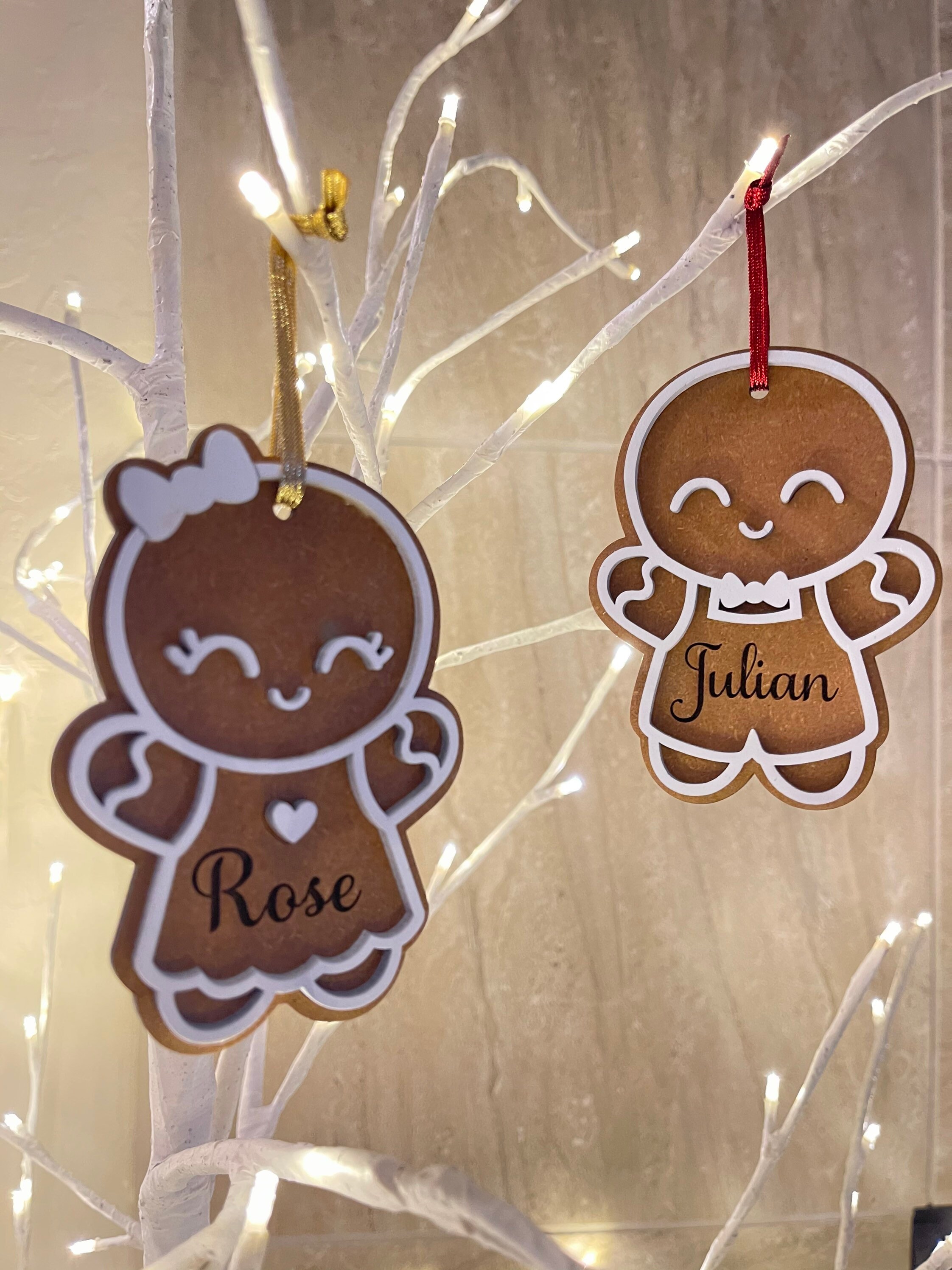Personalizados niños de pan de jengibre adornos de pan de | Etsy